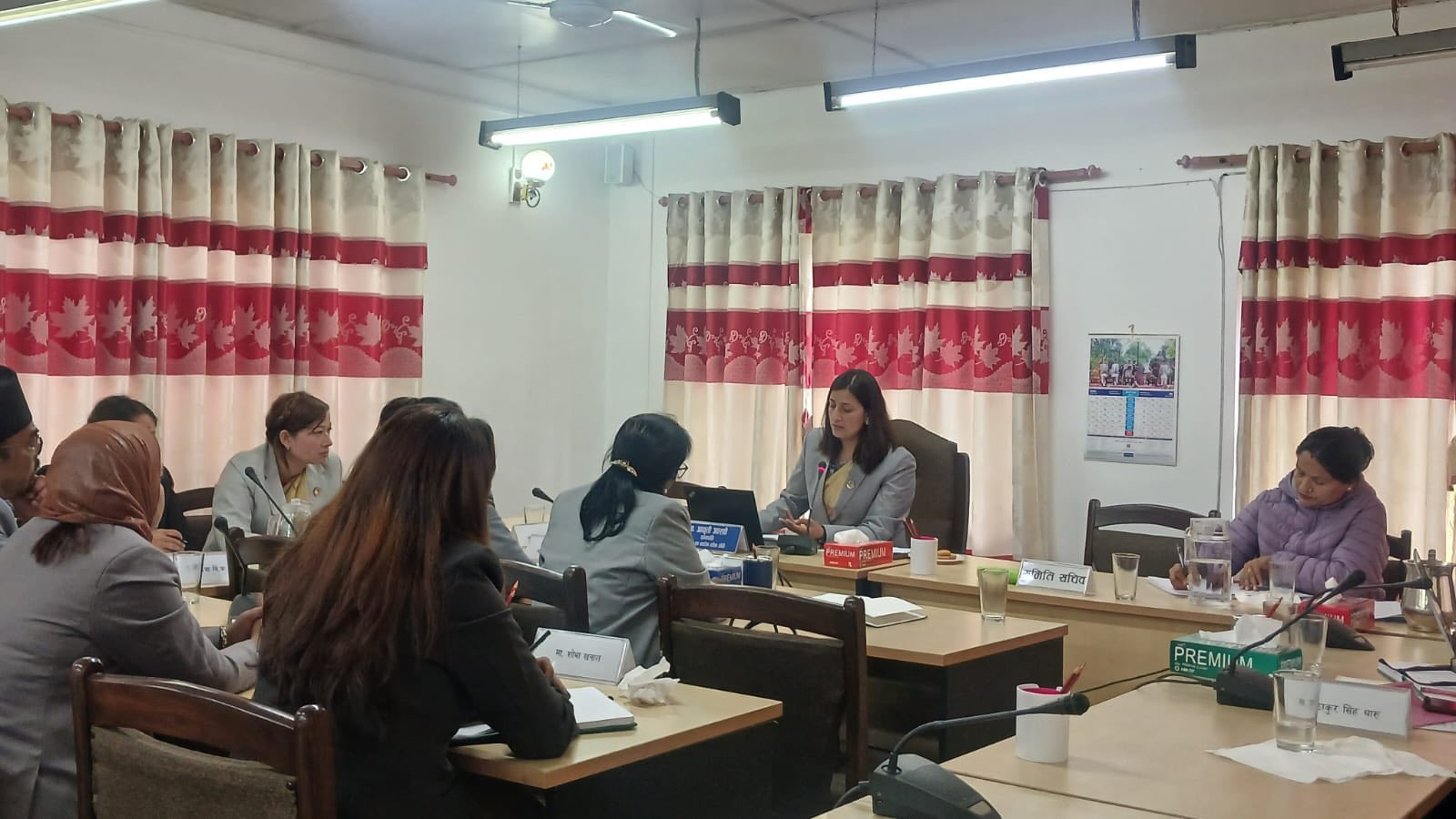 Second committee meeting in session