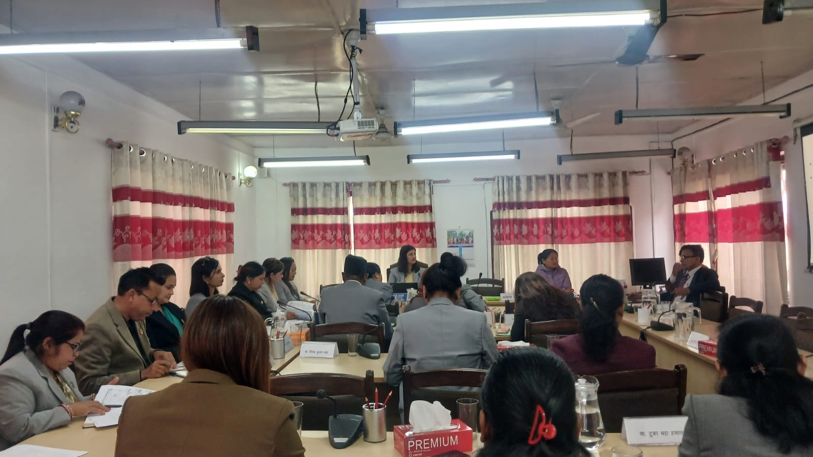 Wide view of the second committee meeting
