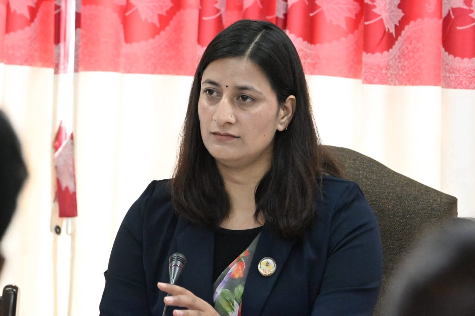 Aakriti Awasthi listening to recommendations from subcommittee members